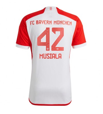 Bayern Munich Jamal Musiala #42 Koszulka Podstawowych 2023-24 Krótki Rękaw